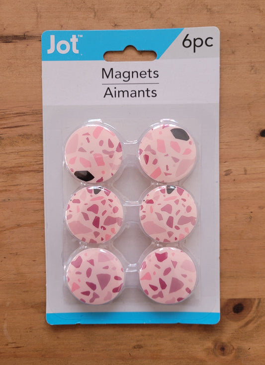 Pink speckled magnets