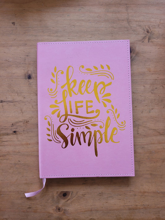 Pink inspirational journal